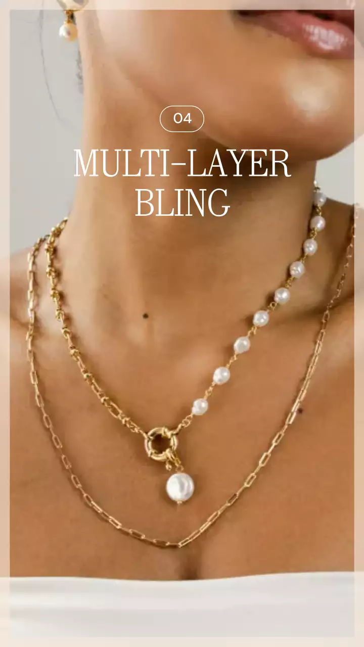 História do Instagram de promoção de joias elegantes bege