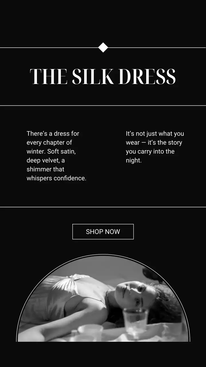 Black Elegant Fashion Advertisement Instagram Story
