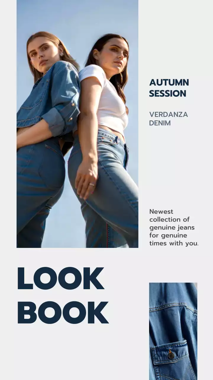 Blue Modern Fashion Promotion Instagram Story