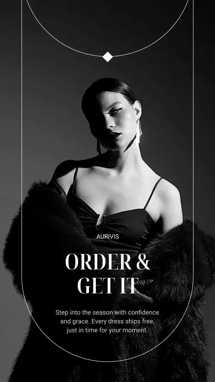 Black Elegant Fashion Advertisement Instagram Story