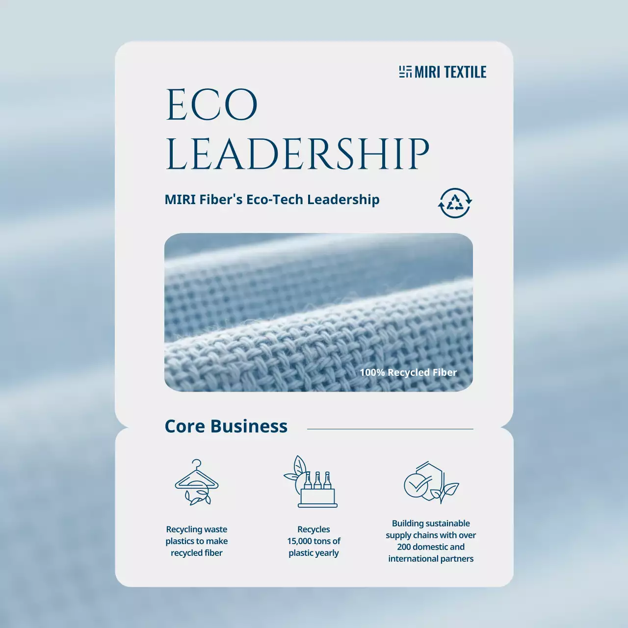 blue modern sustainability advertisement