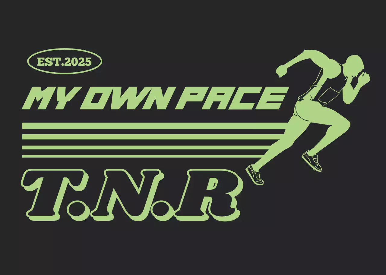 ネオン クール ランニング ロゴ ランニング