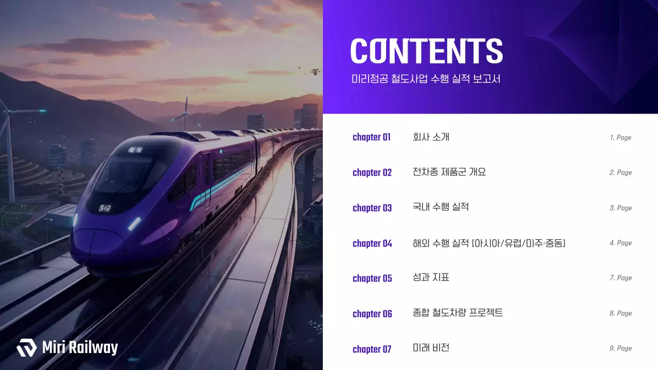 보라 모던 철도 교통 보고서
