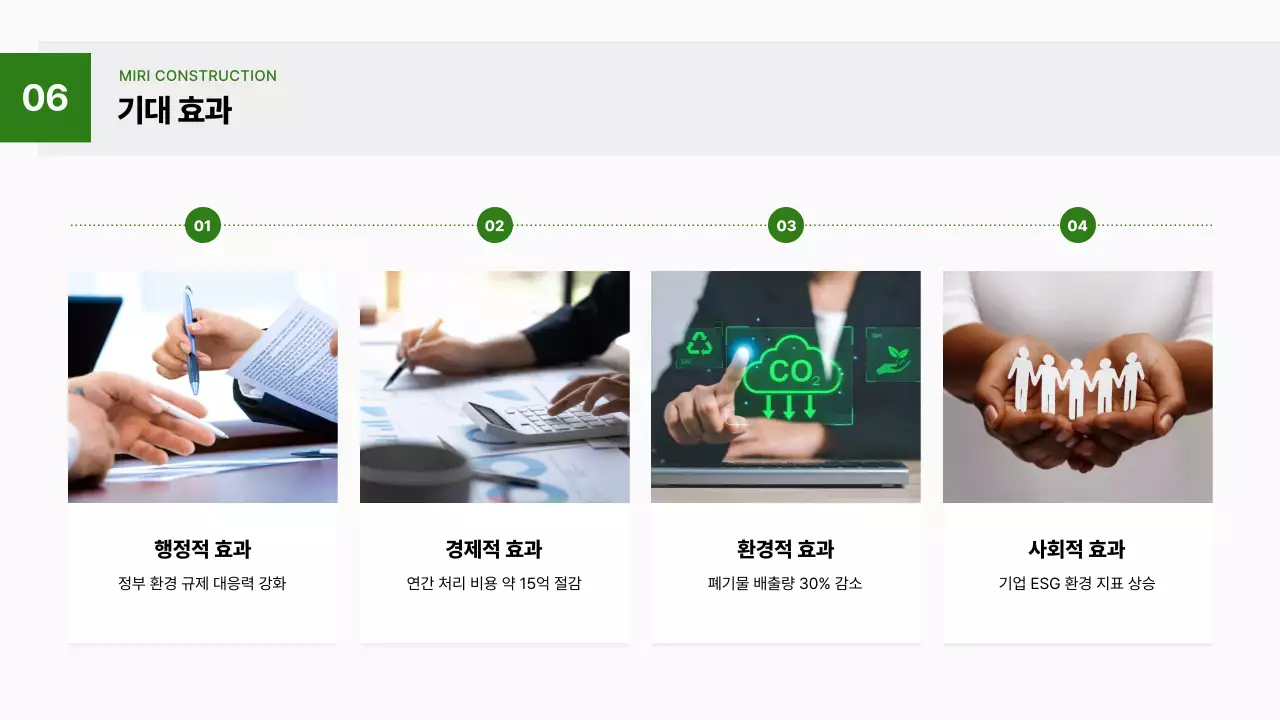 초록 기하학 환경 보고서