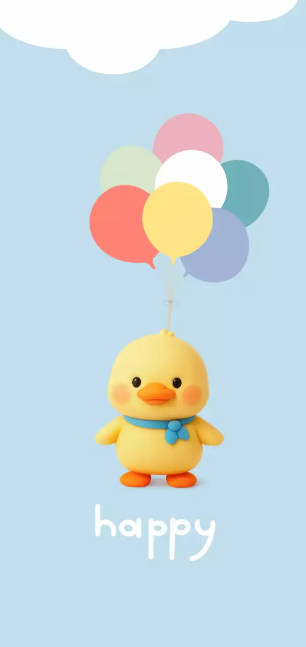 하늘색 아기자기한 캐릭터 굿즈