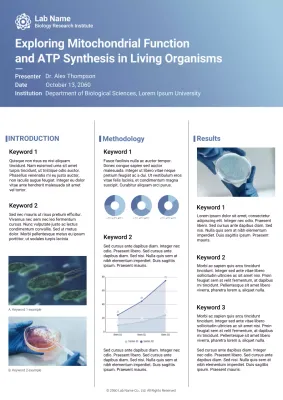 Blue Modern Biology Presentation Web Poster
