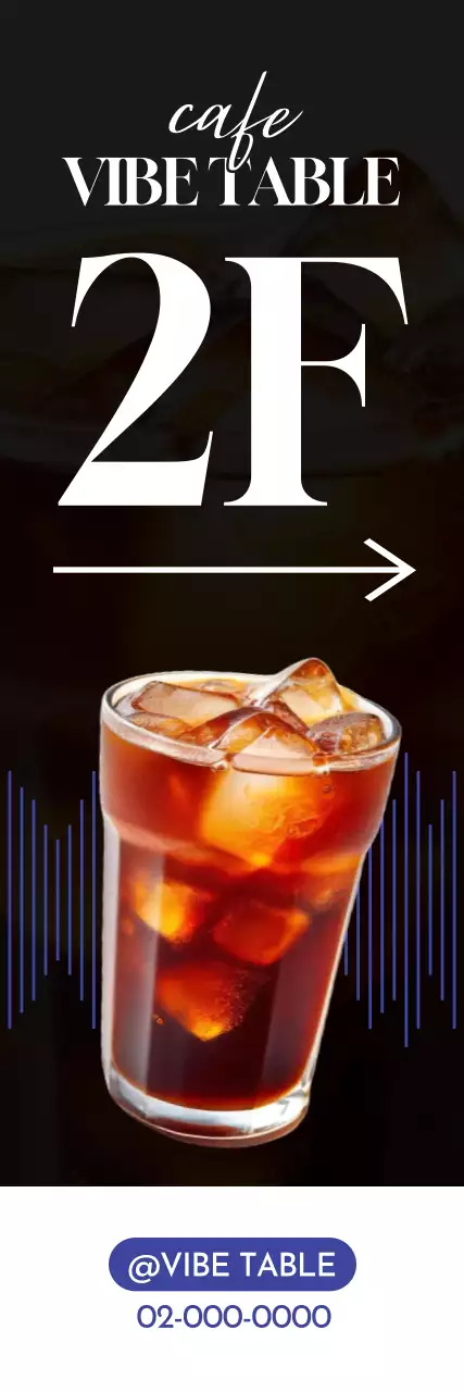 Black Modern Cafe Advertisement