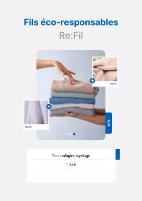 Promotion de produits écologiques Blue Modern