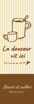 Promotion du café Beige Simple