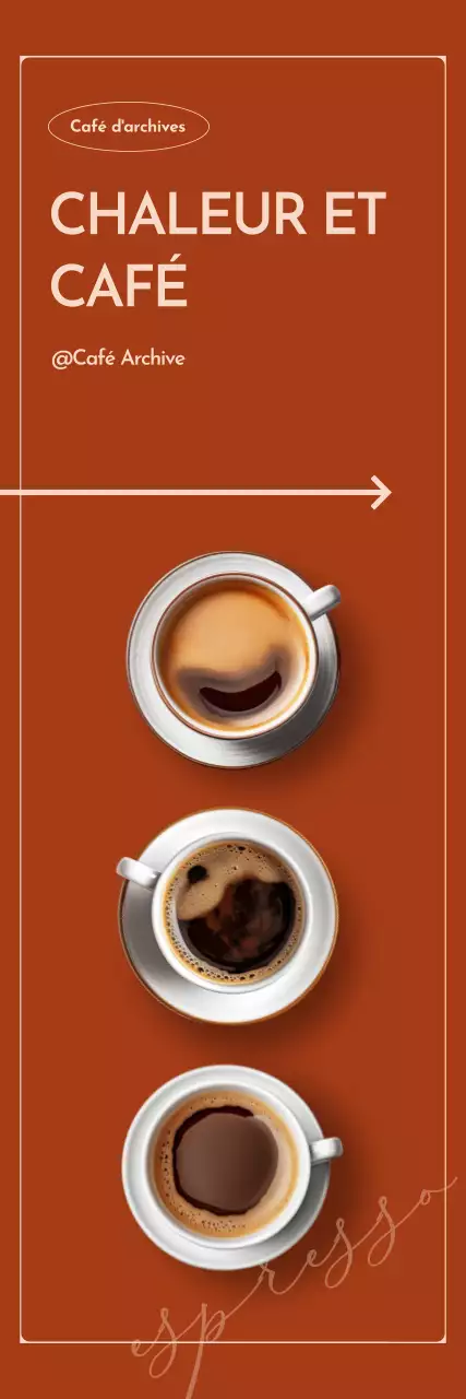 Publicité Brown Modern Coffee