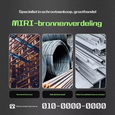 Grijs Modern Metallic Product Promotie