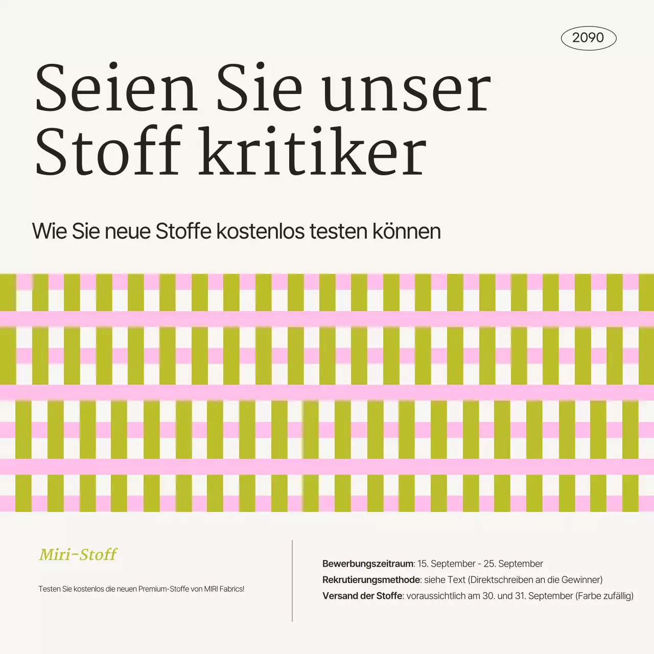 Beige's Modern Fabric Experience Group – Stellenangebot