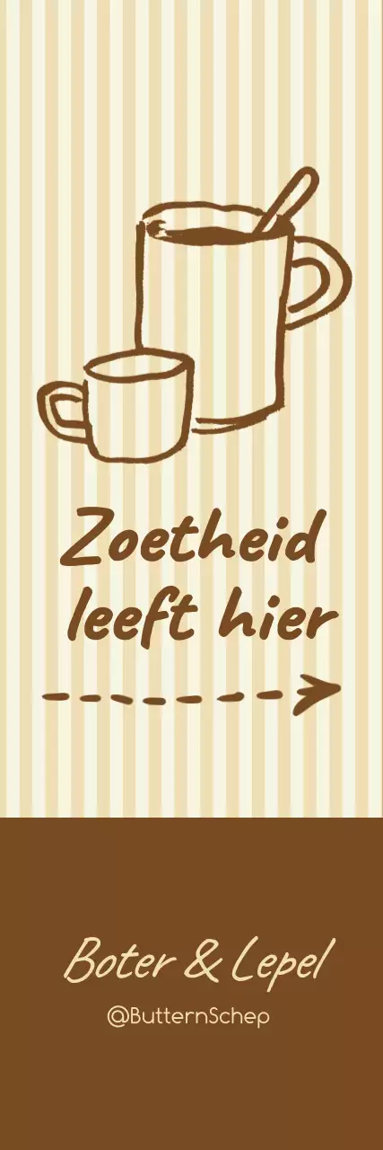 Beige Simple Cafe Promotie