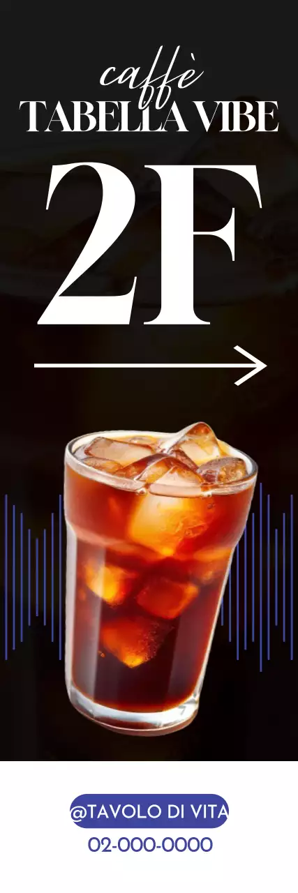 Pubblicità del Black Modern Cafe