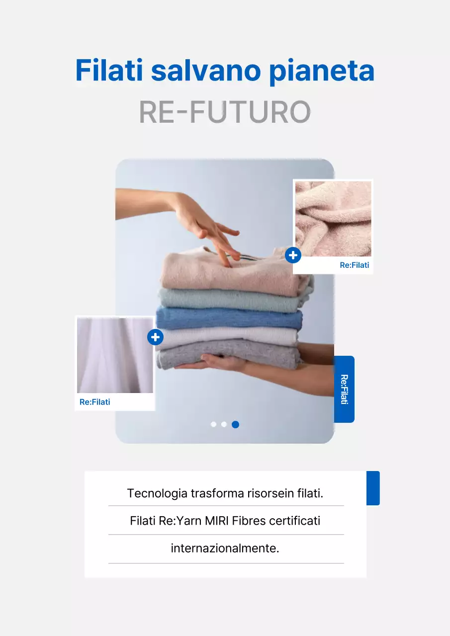 Promozione del prodotto ecologico moderno blu