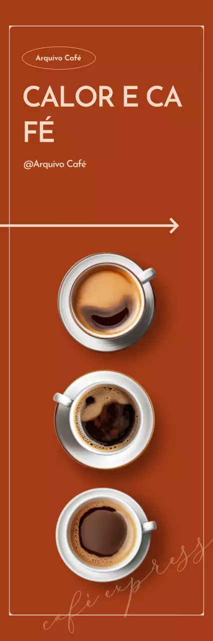 Anúncio da Brown Modern Coffee