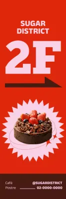 Guía de postres modernos rojos