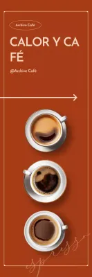 Anuncio de café moderno marrón
