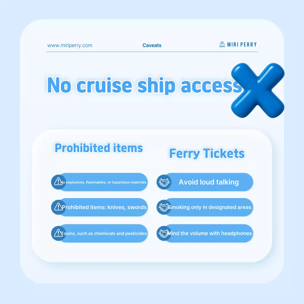 Sky blue cute travel ad