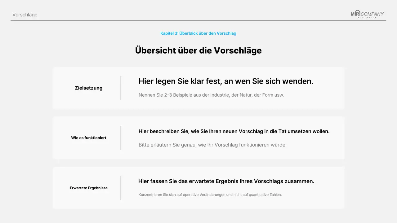 Sky Blue Clean-Projektvorschlag