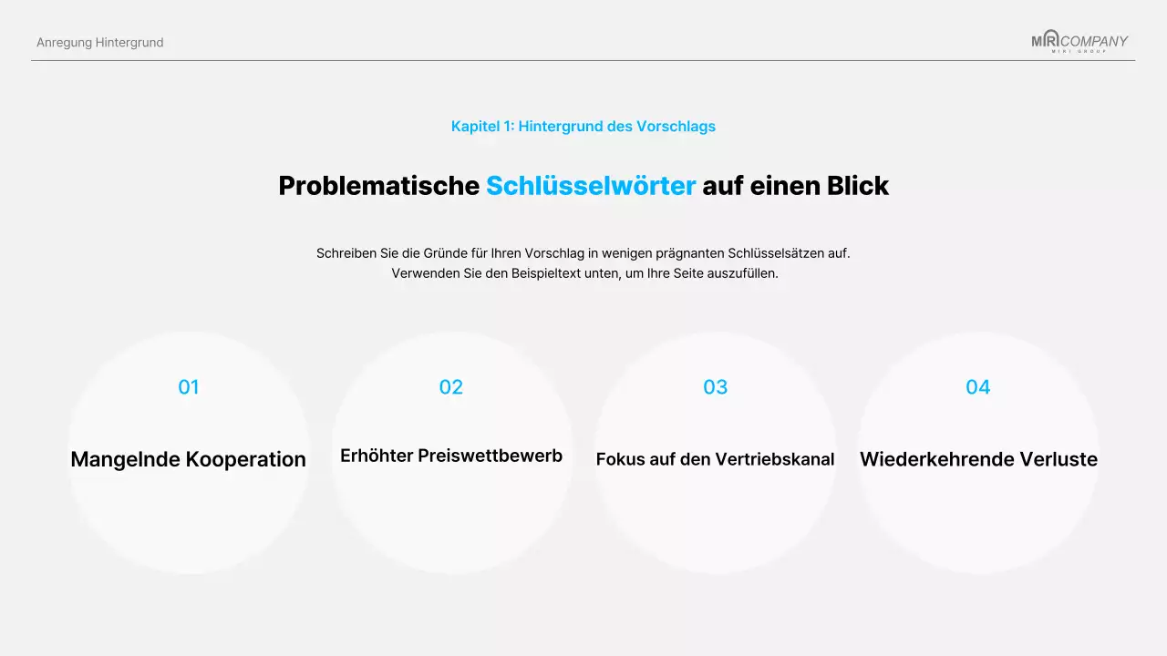 Sky Blue Clean-Projektvorschlag