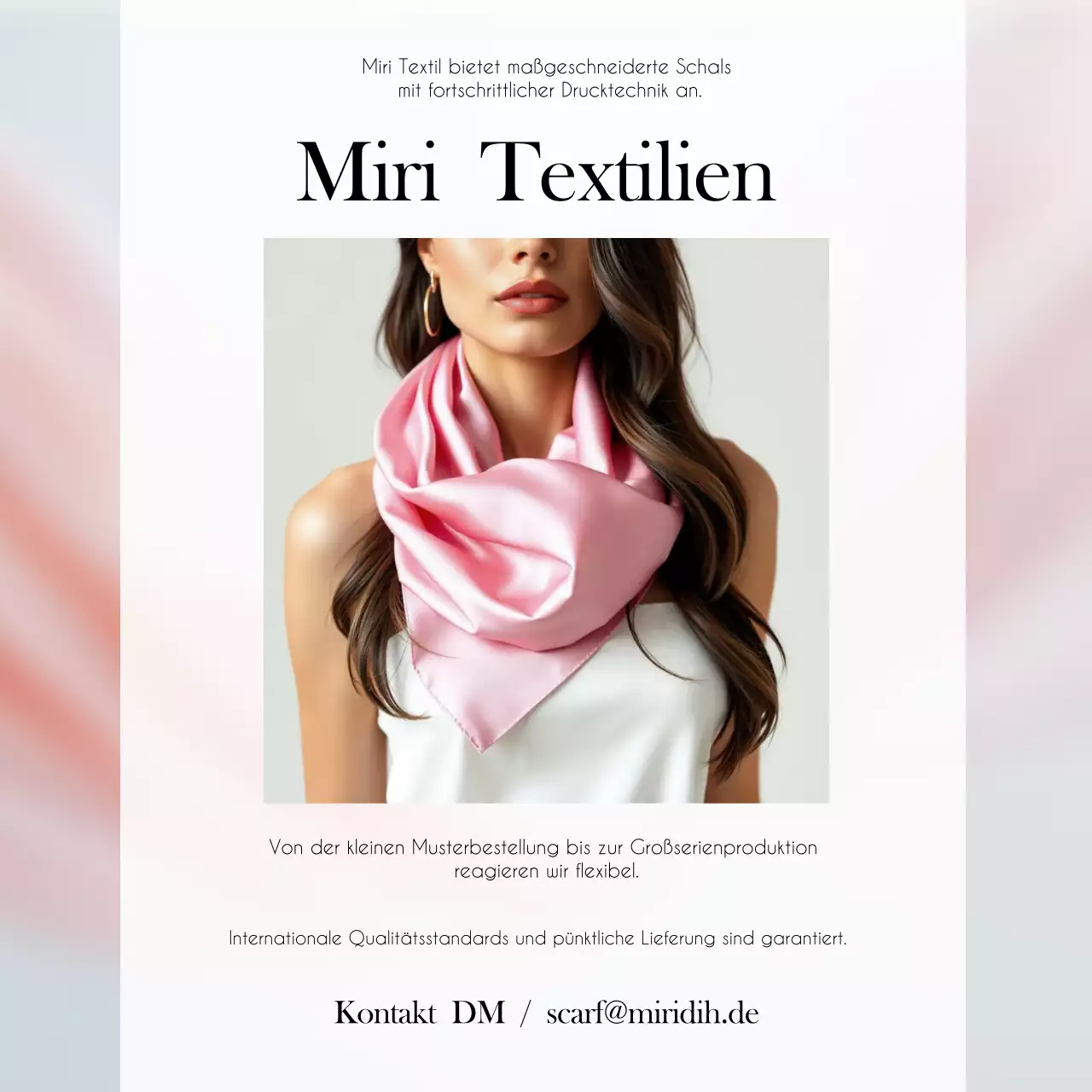Rosa moderne Modewerbung