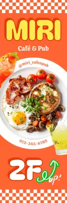 Orange Pop Brunch-Menü-Aktion