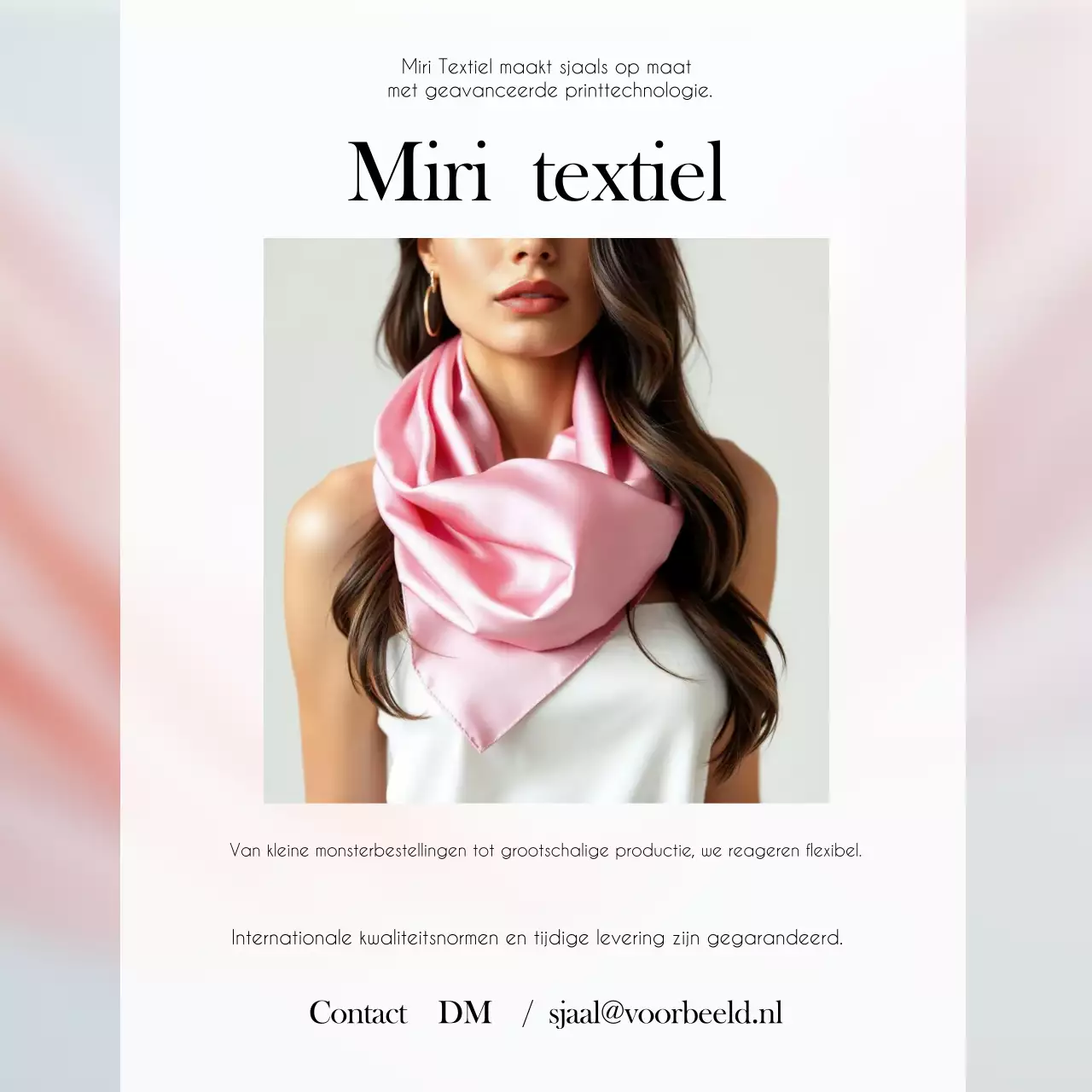 Roze moderne mode-advertentie