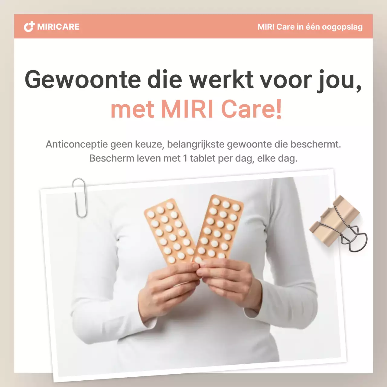 Beige Modern Health Advertentie