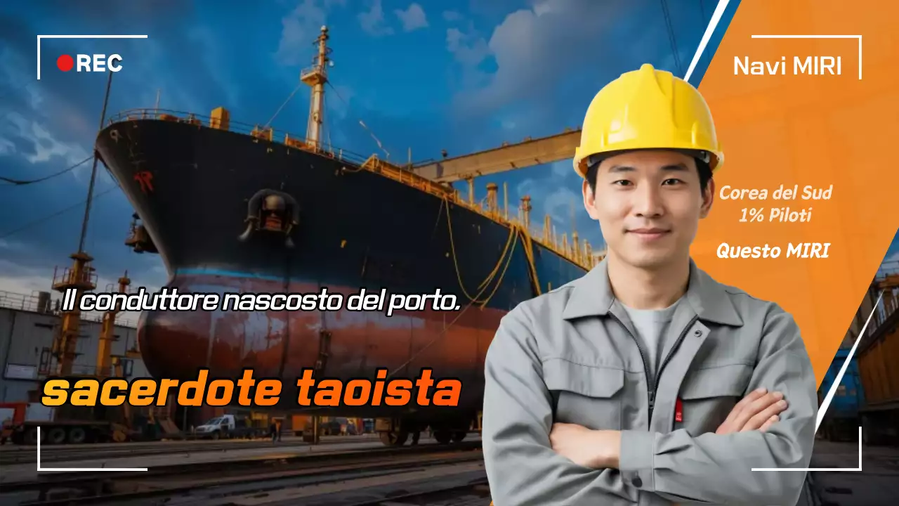 Promozione dell'industria marina moderna arancione