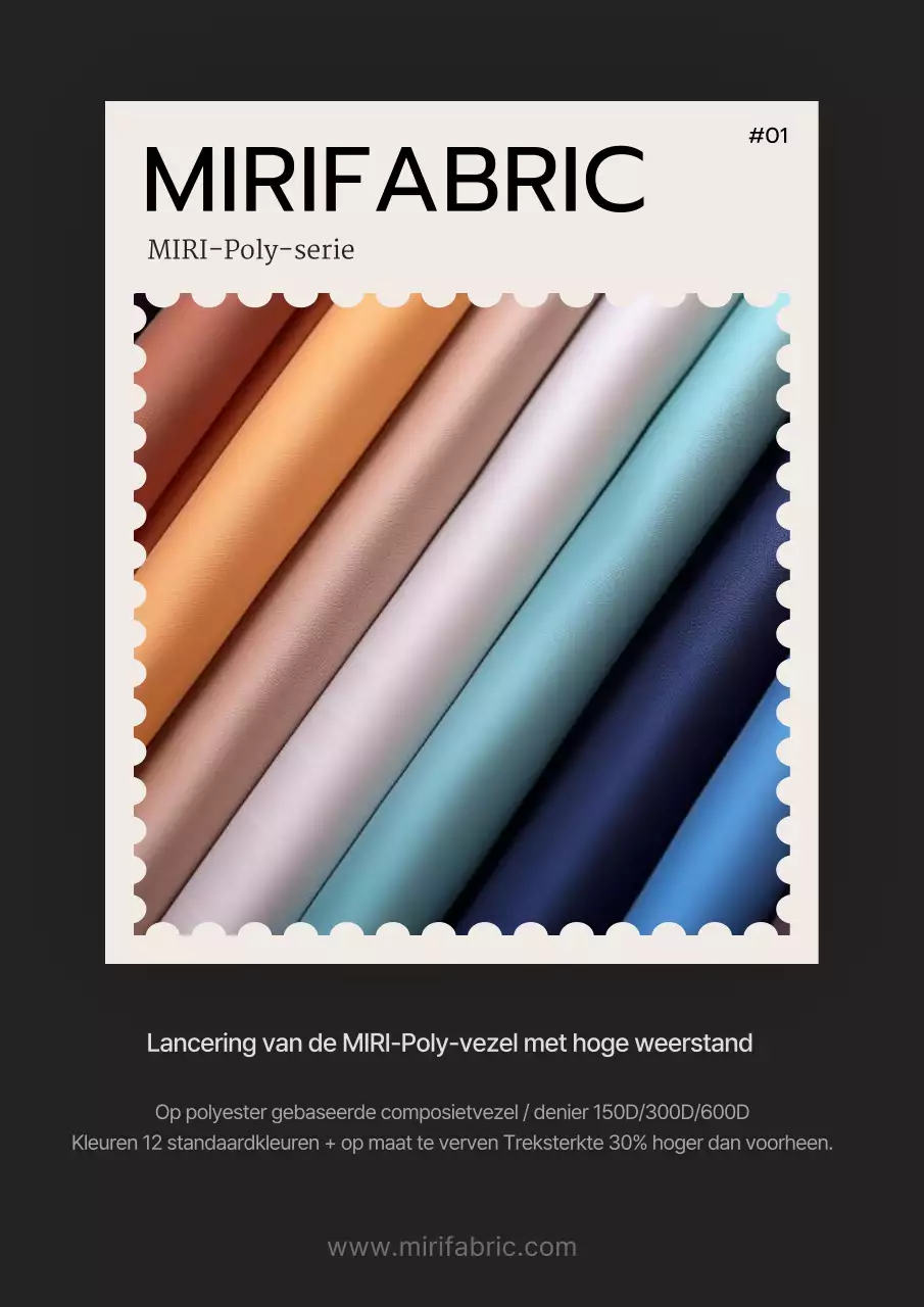 Een moderne nieuwe zwarte textielreclame