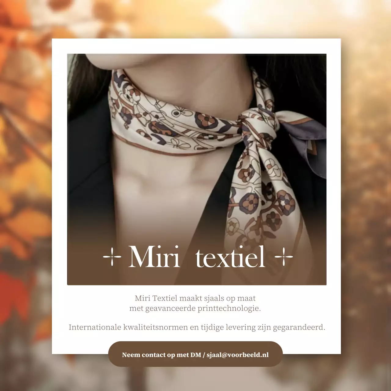 Bruine moderne mode-advertentie