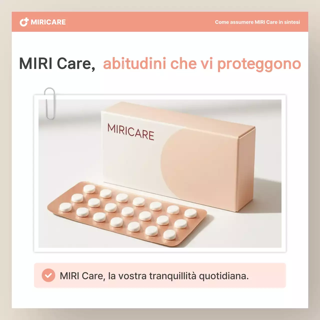 Pubblicità Beige Modern Health