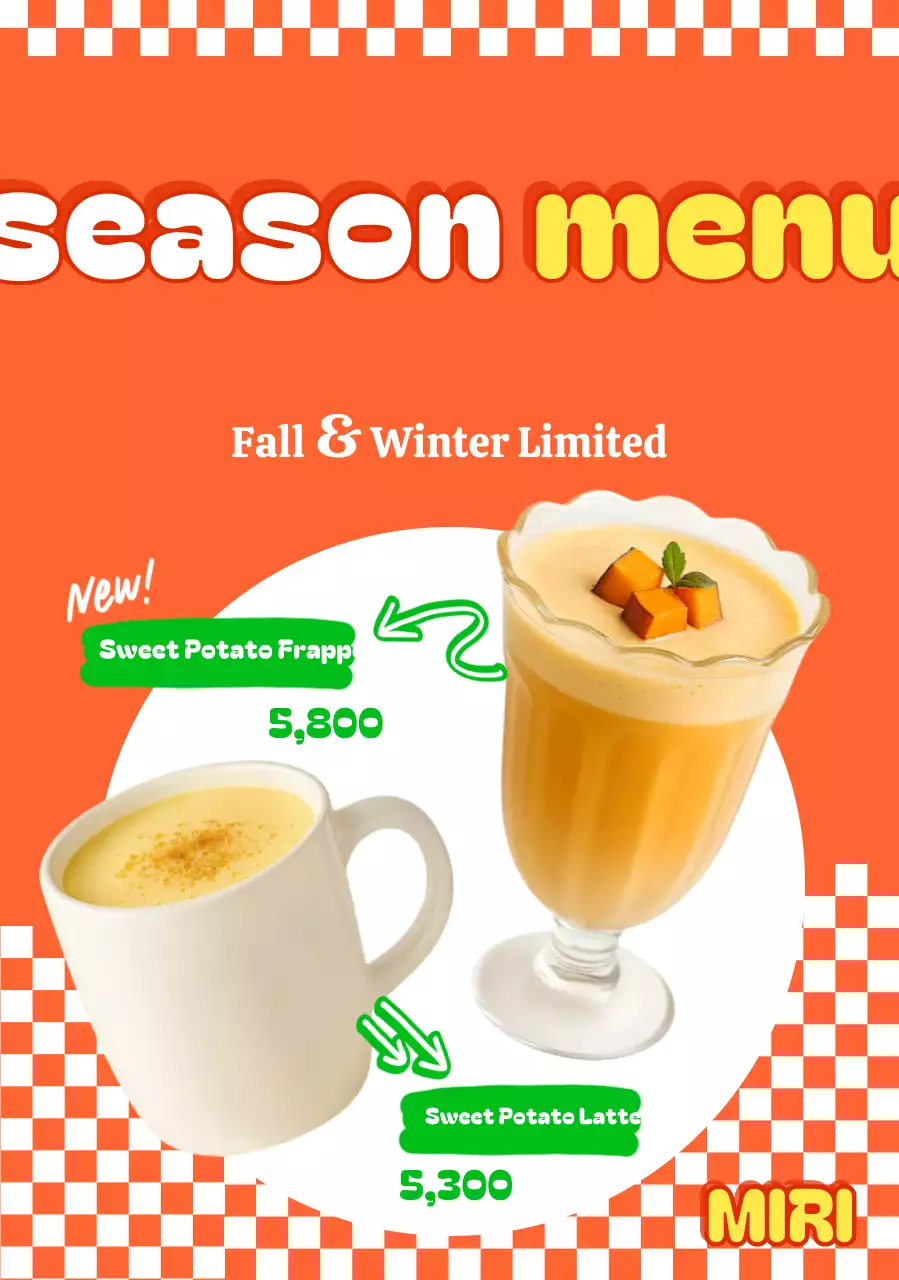 Promosi Menu Orange Pop