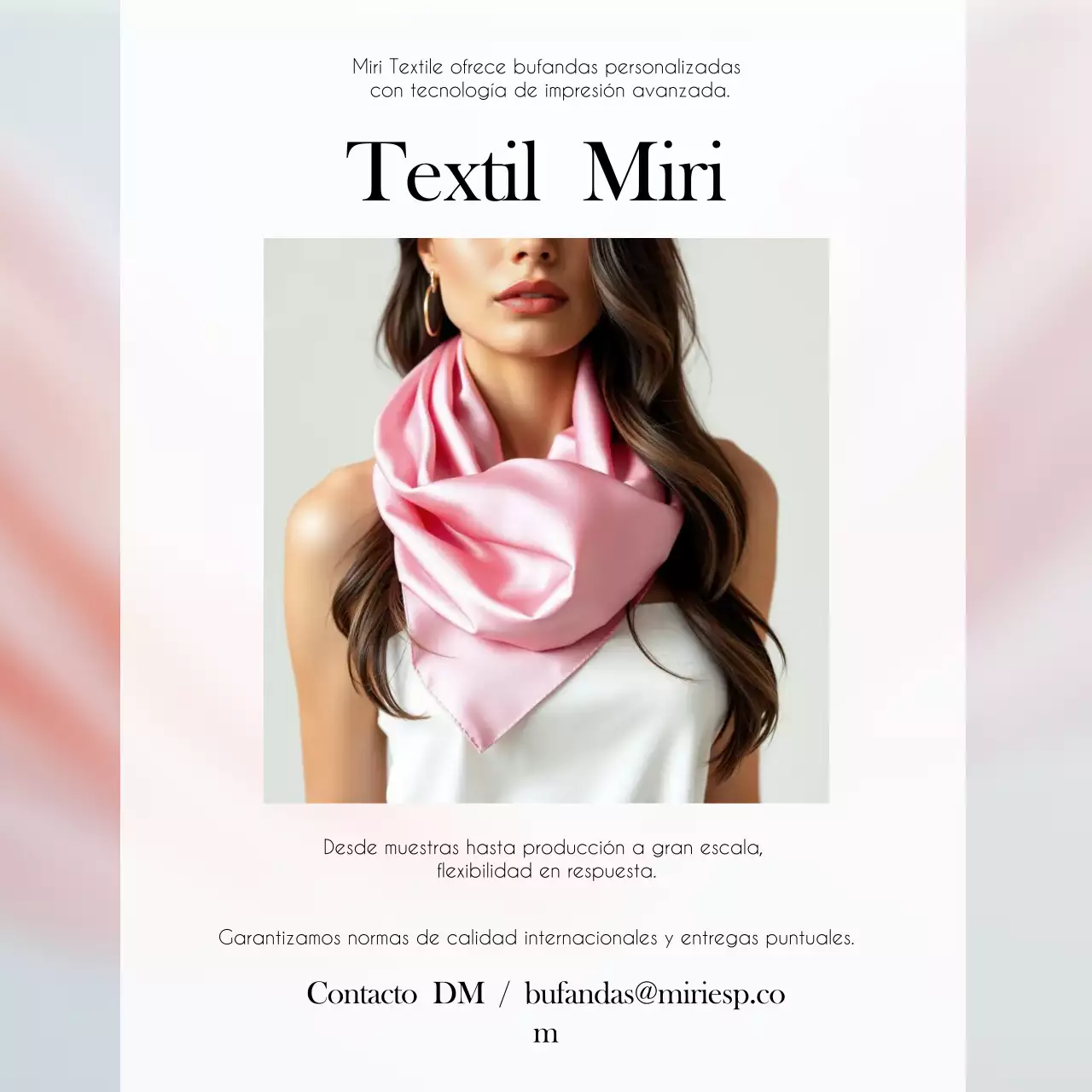 Anuncio de moda moderna en color rosa