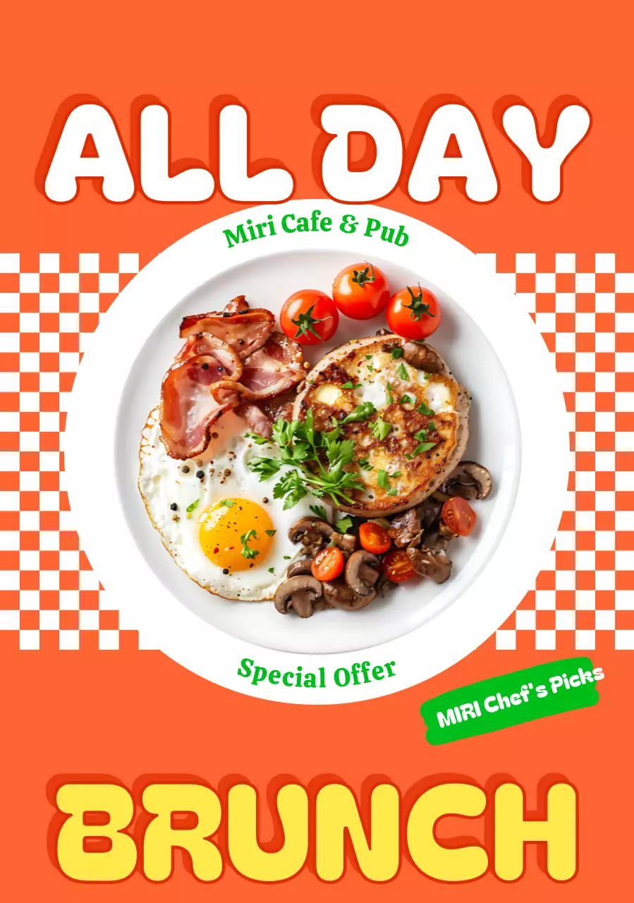 Khuyến mãi thực đơn Brunch Orange Retro