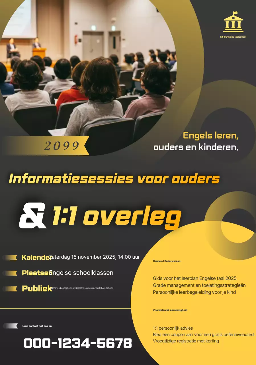 Gele Modern Education Briefing Sessie Gids