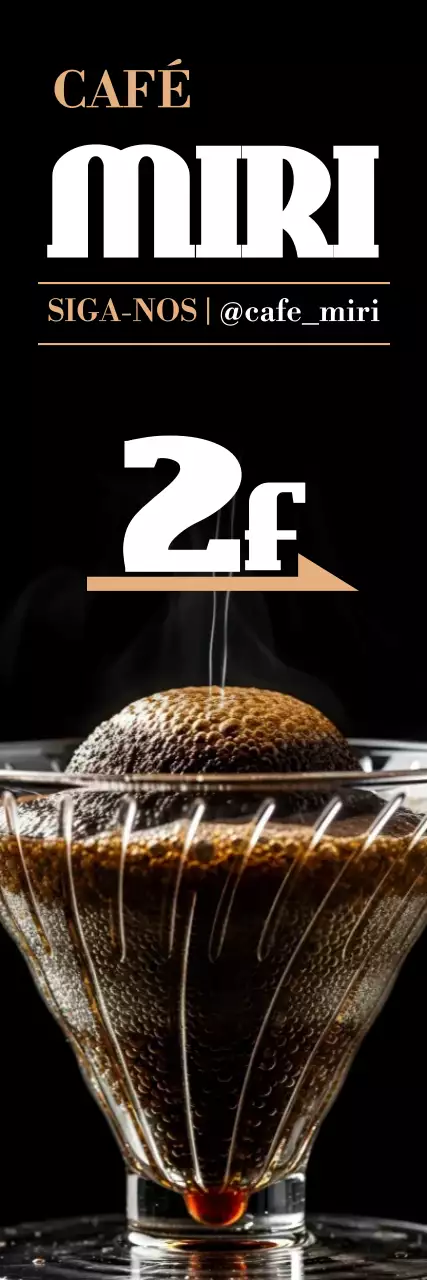 Promoção Black Modern Cafe