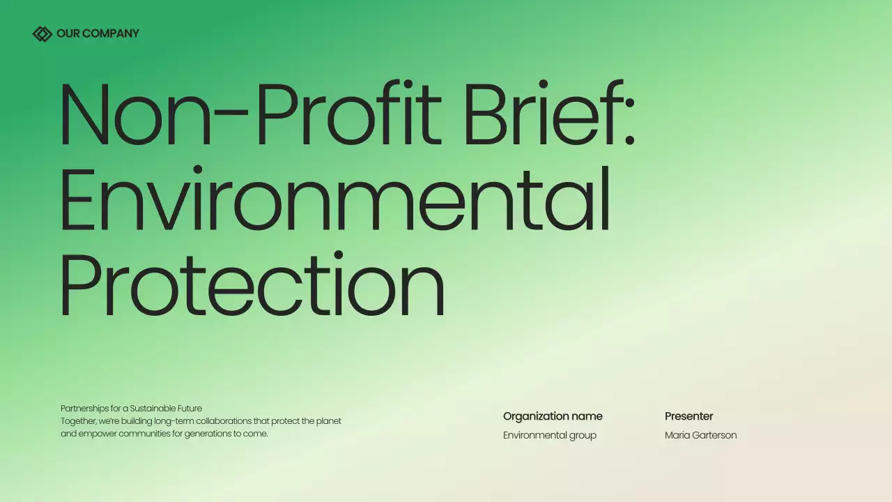 Green Modern Environmental Presentation