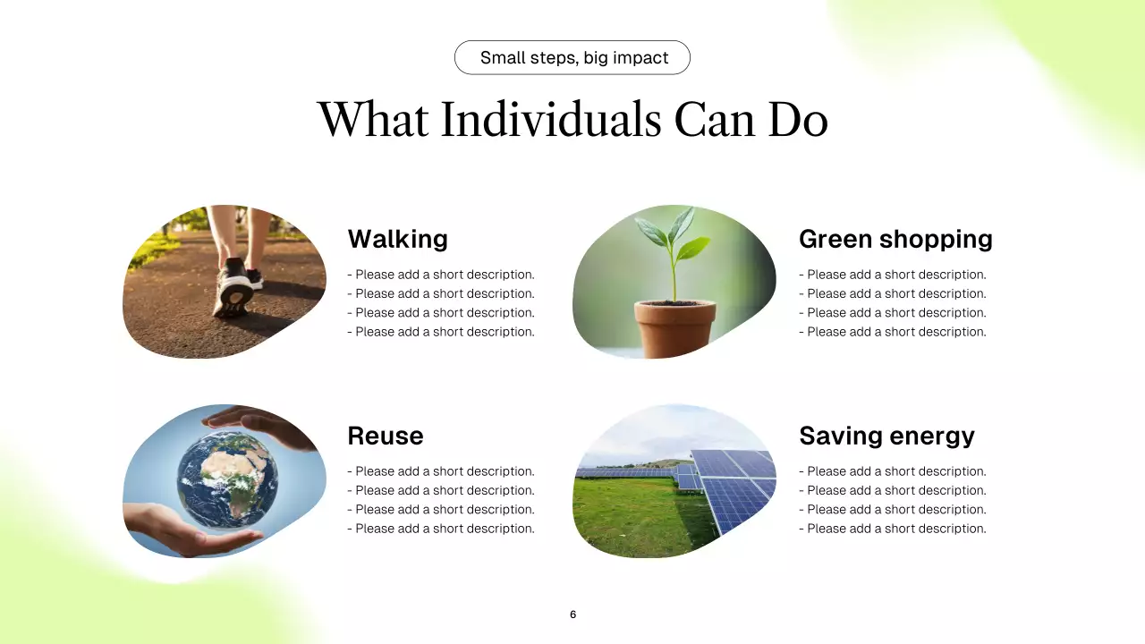 Blue Minimal Sustainability Announcement