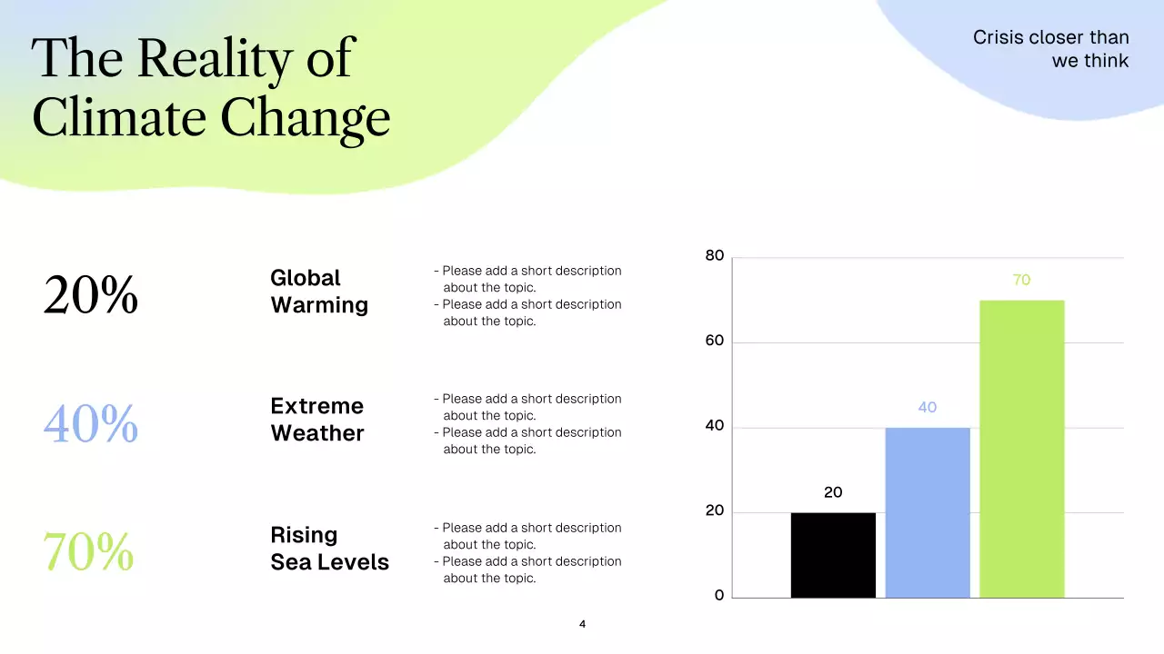 Blue Minimal Sustainability Announcement