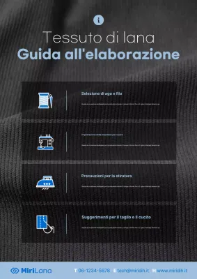 Manuale per la cura del tessuto Black Neat
