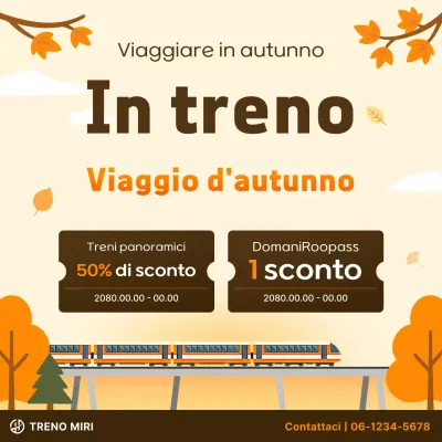 Promozione viaggio moderna arancione