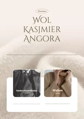 Promotie van beige klassieke textielproducten