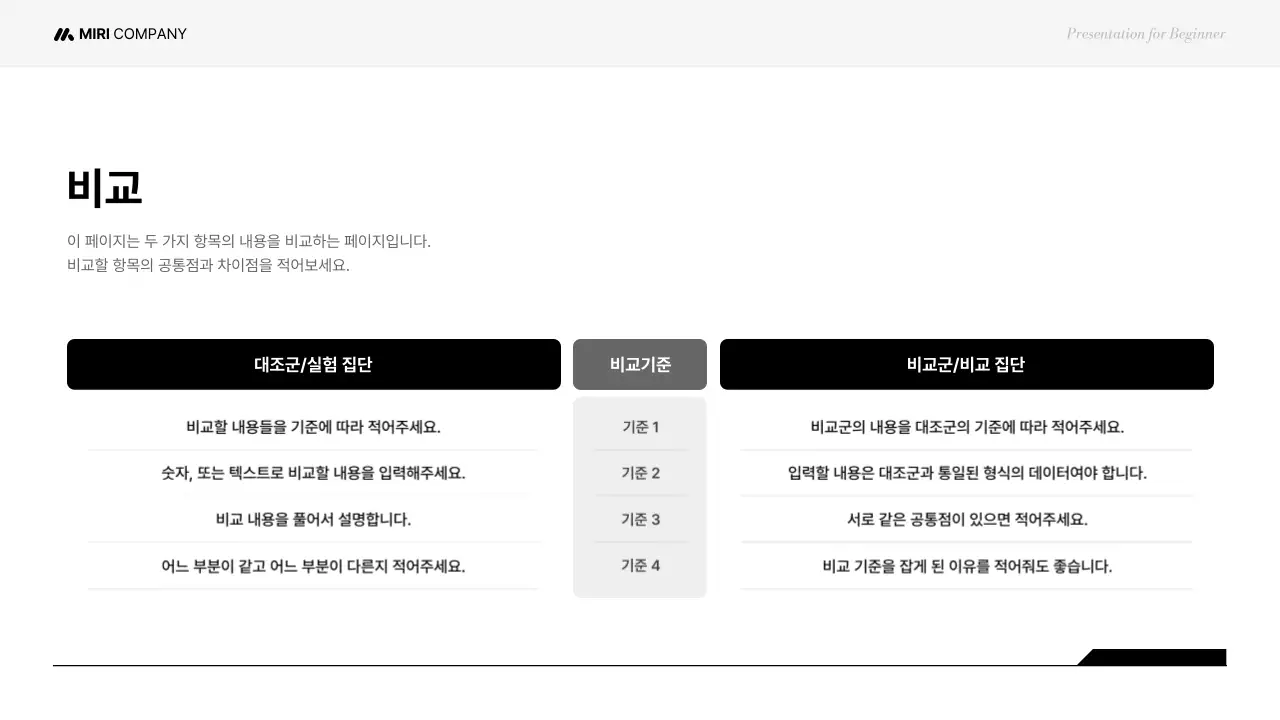 검정 깔끔 교육 자료 설명서