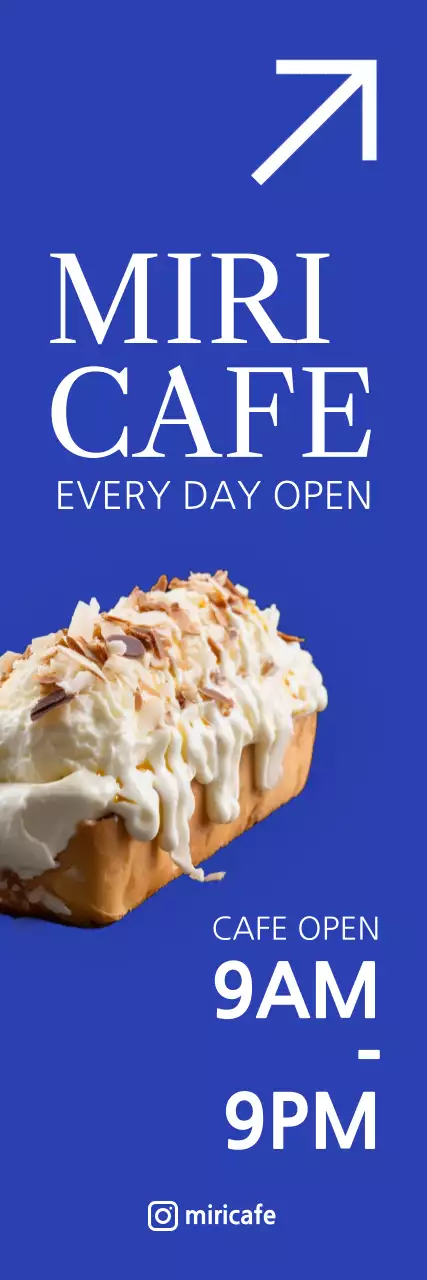 파랑 모던 카페 홍보