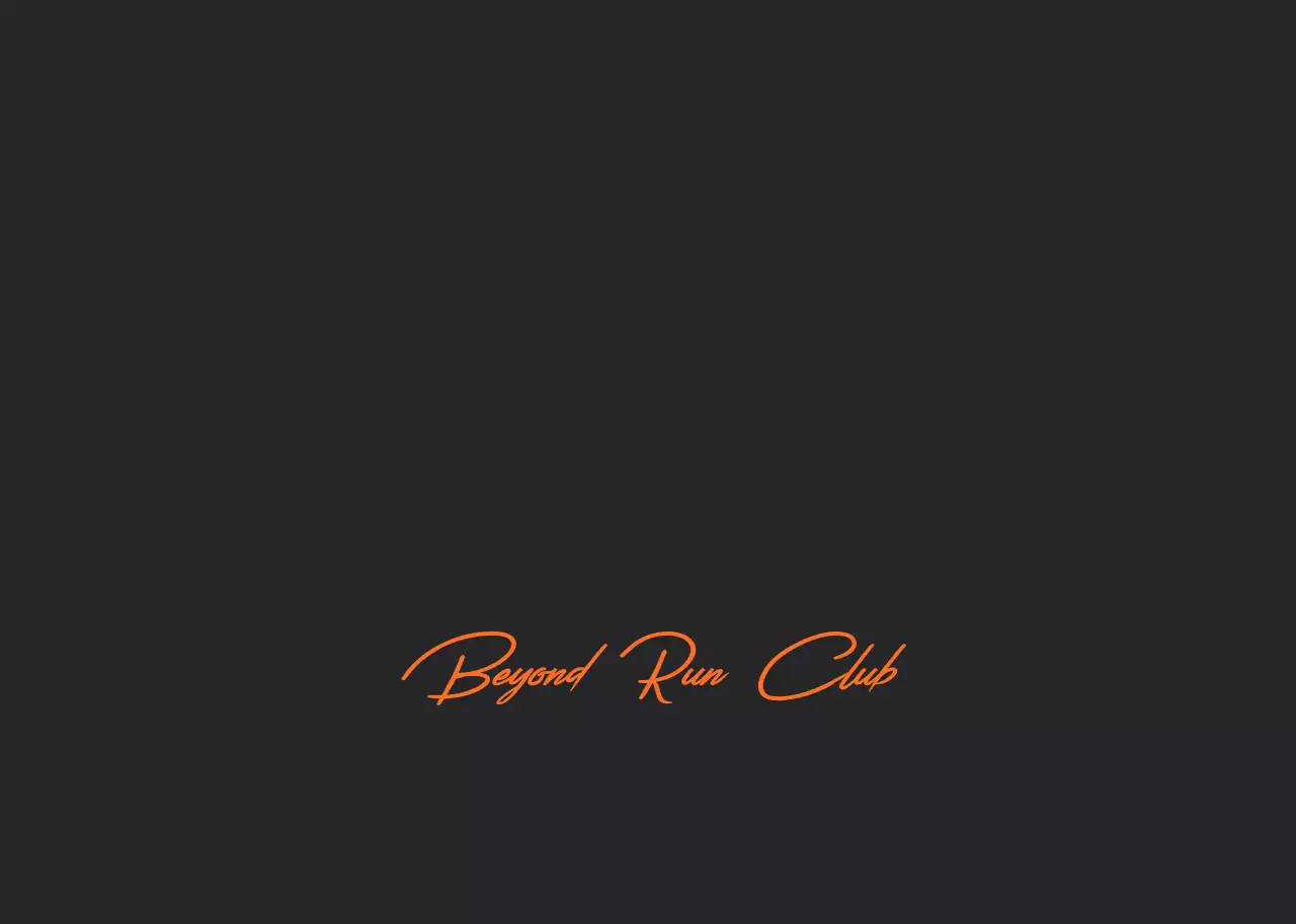 黒 モダン ランニング ロゴ  ランニング