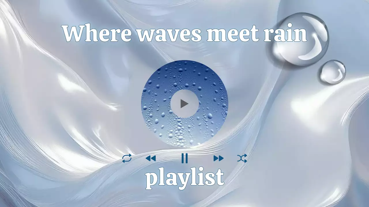 하늘색 모던 음악 플레이리스트