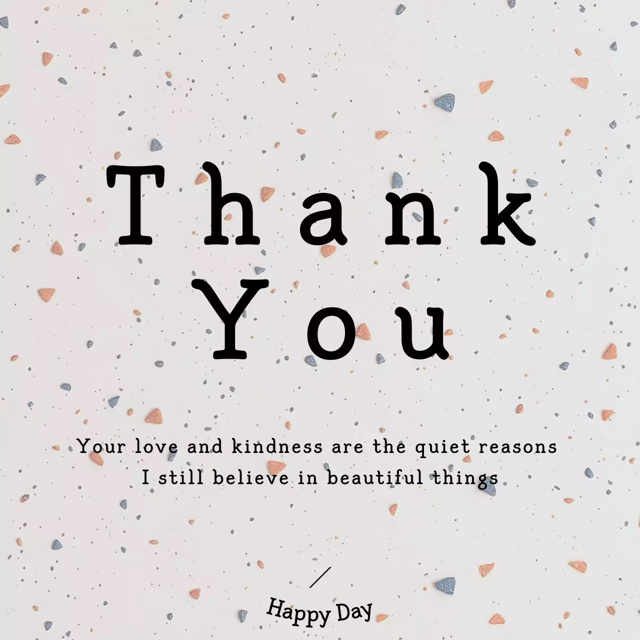 테라조 감성 흰색 심플 감사 편지