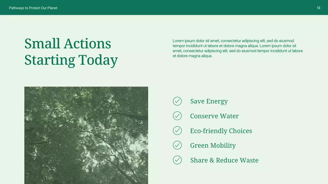 Palestra Ambiental Minimalista Verde